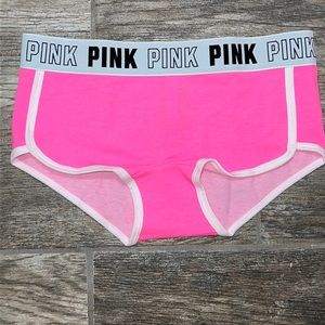 VICTORIA SECRET PINK BOYSHORT UNDERWEAR NWT SZ MED